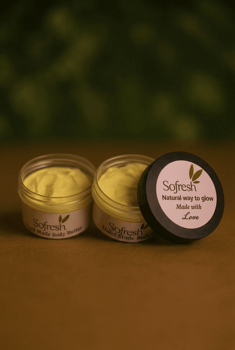 Sofresh Hand-Made Organic Body Butter – Deep Nourishing, 100% Natural Glow & Long-Lasting Hydration