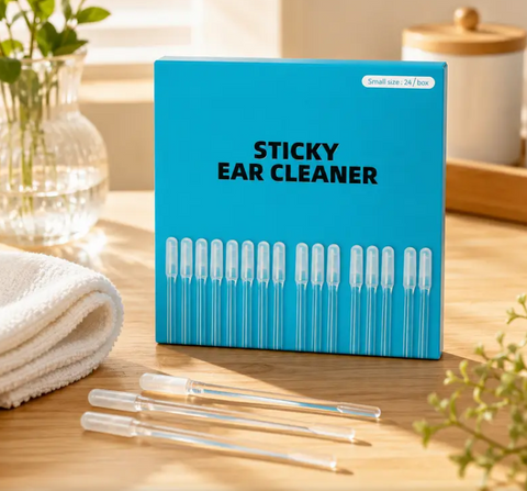 Sticky Ear Wax Cleaner Tool Safe Gentle Ear Digging Spoon Cotton Swabs Ear Pick Kit for Ear Canal Cleaning Not Hurt