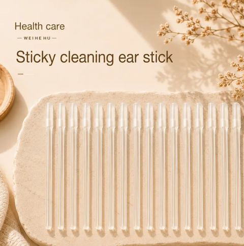 Sticky Ear Wax Cleaner Tool Safe Gentle Ear Digging Spoon Cotton Swabs Ear Pick Kit for Ear Canal Cleaning Not Hurt