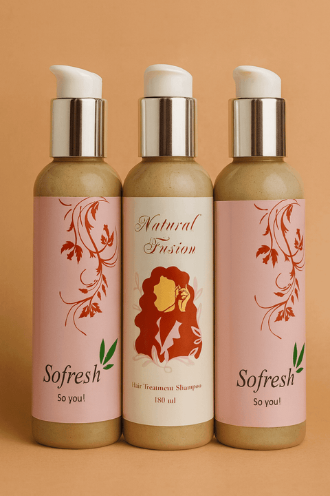 Sofresh Natural Fusion Hair Treatment Shampoo – Organic Repair & Deep Nourishing Formula (180ml)