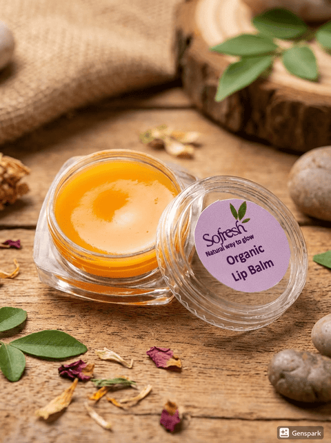 Sofresh Organic Lip Balm – 100% Natural Nourishing Lip Care